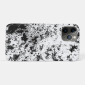 白黒抽象芸術の汚れ「雲」の形成 Case-Mate iPhoneケース (裏面(横))