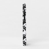 白黒抽象芸術アートドッグポープリント Case-Mate iPhoneケース (裏面/左)