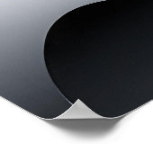 白黒抽象芸術アートモダンポスター ポスター (角)