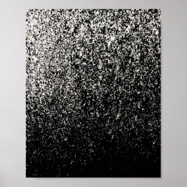 白黒抽象芸術アート ポスター