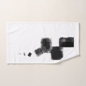 白黒抽象芸術アーミニマルトNr113 バスタオルセット (ハンドタオル)