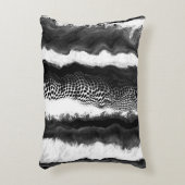 白黒抽象芸術イリュージョンモダンアート アクセントクッション (正面(垂直))