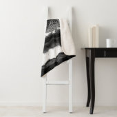 白黒抽象芸術イリュージョンモダンアート シェルパブランケット (インサイチュ)