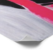 白黒抽象芸術ウォールアート ポスター (角)