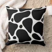 白黒抽象芸術キリン模様 クッション (ブランケット)