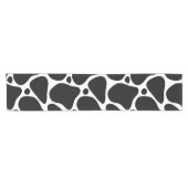 白黒抽象芸術キリン模様 ショートテーブルランナー (横)