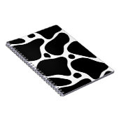 白黒抽象芸術キリン模様 ノートブック (右側)