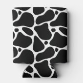 白黒抽象芸術キリン模様 缶クーラー (裏面)