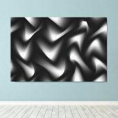 白黒抽象芸術ギャラリモダンープリント キャンバスプリント (インサイチュ (ウッドフロア))