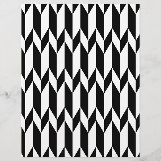 白黒抽象芸術グラフィックパターン。 チラシ (正面)