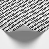 白黒抽象芸術シェイプのラッピング紙 ラッピングペーパー (角)