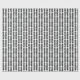 白黒抽象芸術シェイプのラッピング紙 ラッピングペーパー