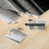 白黒抽象芸術ジグソーパズル ジグソーパズル (側面)