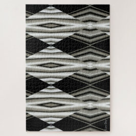 白黒抽象芸術ジグソーパズル ジグソーパズル