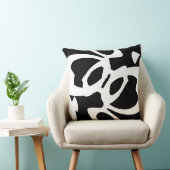 白黒抽象芸術デザイモダンナー クッション (椅子)