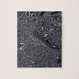 白黒抽象芸術デジタルアート ジグソーパズル