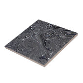 白黒抽象芸術デジタルアート タイル (側面)