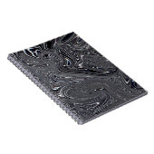 白黒抽象芸術デジタルアート ノートブック (右側)