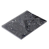 白黒抽象芸術デジタルアート ノートブック (左側)