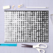 白黒抽象芸術ドットティッシュペーパー 薄葉紙 (クラフト)