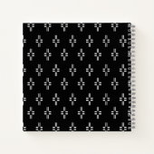 白黒抽象芸術ノートブック ノートブック (裏面)