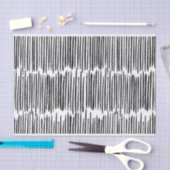 白黒抽象芸術パタストライプーン 薄葉紙 (クラフト)
