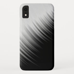白黒抽象芸術パターストライプのン iPhone XRケース