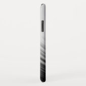 白黒抽象芸術パターストライプのン Case-Mate iPhoneケース (裏面/右)