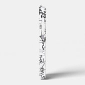 白黒抽象芸術パターン Case-Mate iPhoneケース (裏面 / 左)
