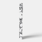 白黒抽象芸術パターン Case-Mate iPhoneケース (裏面 / 右)
