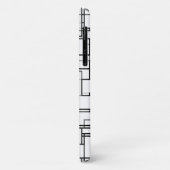 白黒抽象芸術パターン Case-Mate iPhoneケース (裏面/左)