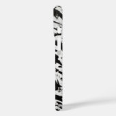 白黒抽象芸術ブラシストロークの芸術 Case-Mate iPhoneケース (裏面 / 左)