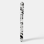 白黒抽象芸術ブラシストロークの芸術 Case-Mate iPhoneケース (裏面 / 右)