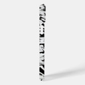 白黒抽象芸術ブラシストロークの芸術 Case-Mate iPhoneケース (裏面 / 右)