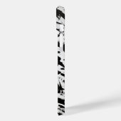 白黒抽象芸術ブラシストロークの芸術 Case-Mate iPhoneケース (裏面 / 左)