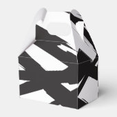 白黒抽象芸術モダンアートライン装飾 フェイバーボックス (裏面サイド)