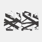 白黒抽象芸術モダンアートライン装飾 フェイバーボックス (折り畳みなし)