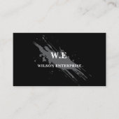 白黒抽象芸術ユニークclassic名刺 名刺 (正面)