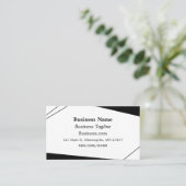 白黒抽象芸術事業 名刺 (スタンド正面)