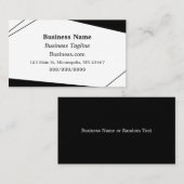 白黒抽象芸術事業 名刺 (正面/裏面)