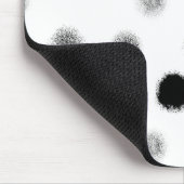 白黒抽象芸術円パターンマウスパッド マウスパッド (コーナー)