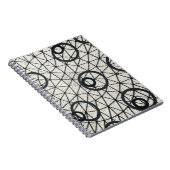 白黒抽象芸術円 ノートブック (右側)