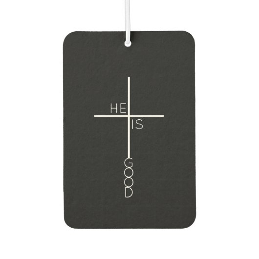 白黒抽象芸術十字架 カーエアーフレッシュナー (正面)