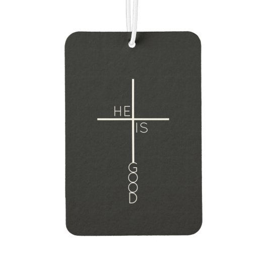 白黒抽象芸術十字架 カーエアーフレッシュナー (裏面)