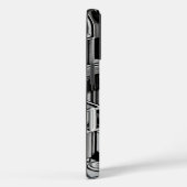 白黒抽象芸術工業様式 Case-Mate iPhoneケース (裏面 / 右)