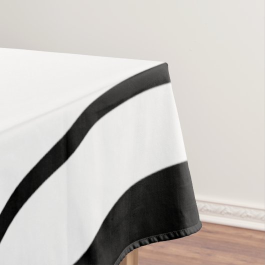 白黒抽象芸術幾何学模様 テーブルクロス (インサイチュ)