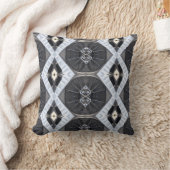 白黒抽象芸術枕 クッション (ブランケット)
