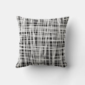 白黒抽象芸術枕 クッション (裏面)