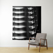 白黒抽象芸術構造 タペストリー (インサイチュ)