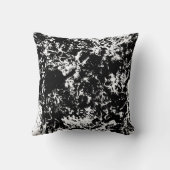 白黒抽象芸術氷形成 クッション (裏面)